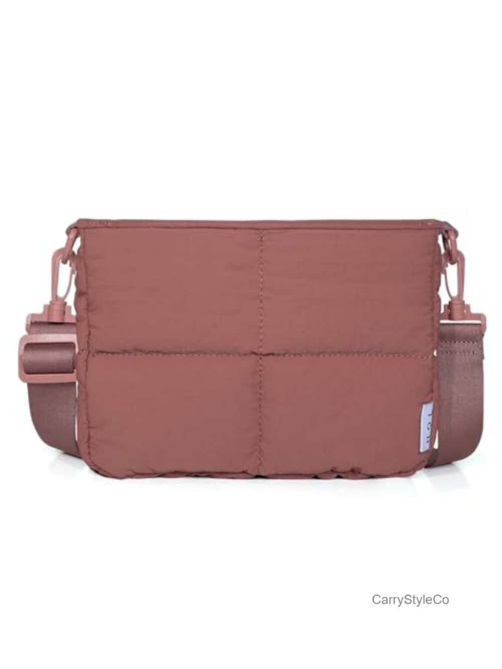 Quilted Puffy Crossbody Bag Waterproof Lightweight Shoulder Bag